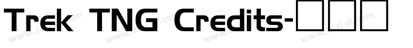 Trek TNG Credits字体转换 Trek TNG Credits字体转换